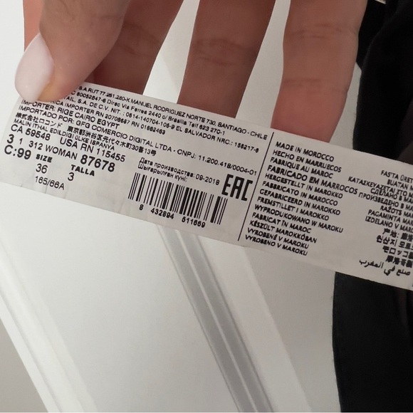 MANGO BLACK PALAZZO TROUSERS  size 4 - Picture 8 of 10